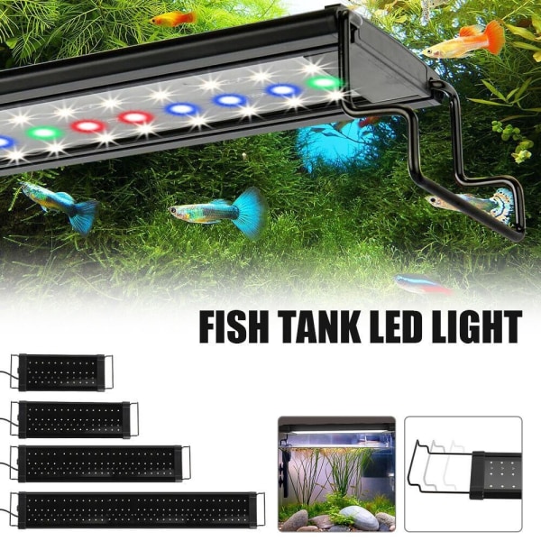 Akvarium LED lys Fisketank LED lys 45-60CM220V EU STIK 220V 45-60CM220V EU Plug