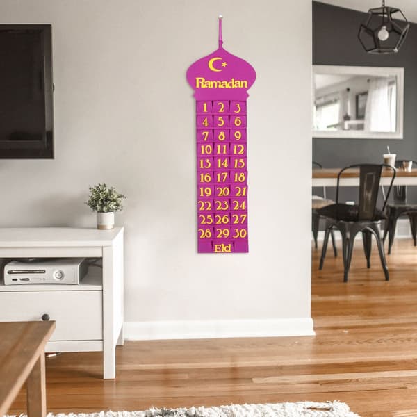 Eid Mubarak Filt Kalender BLÅ 2 BLÅ 2 BLUE 2