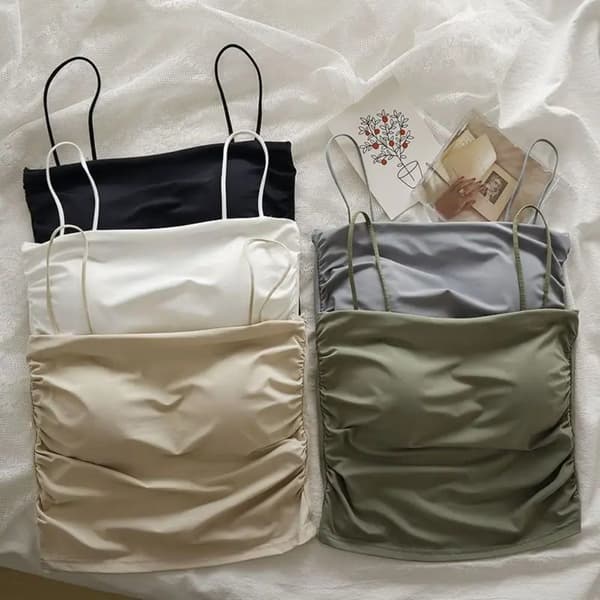 Naisten Toppi VAALEANHARMAA Light grey