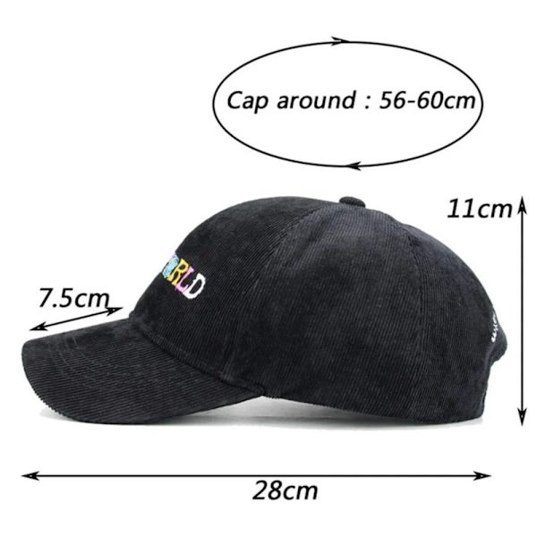 Baseball Caps Broderet Hat SORT black