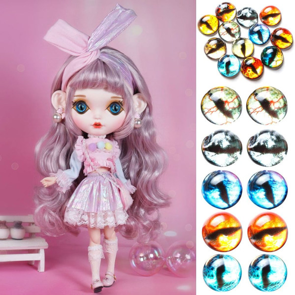 20 stk/10 par Eyes Crafts Eyes Puppet Crystal Eyes 10MMCOLOR 10mmcolor random