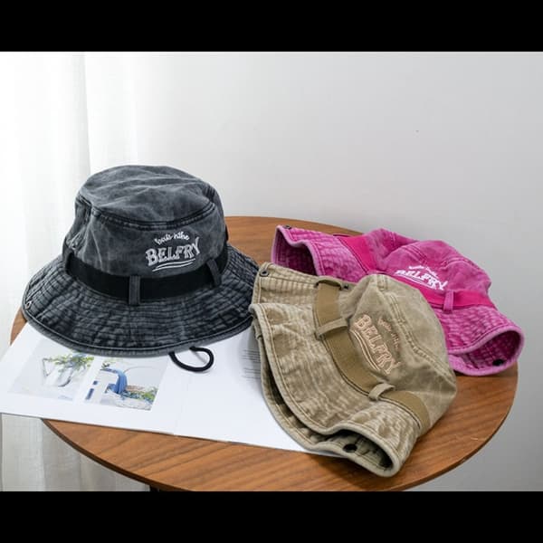 Bomulls bøttehatter Dame Sommerhatt KHAKI Khaki