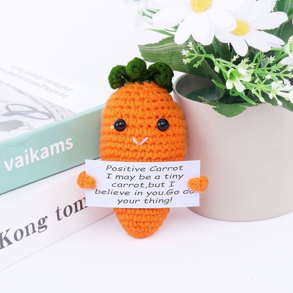 Positiv Energidocka Stickad Grönsaksdocka 2 2 2
