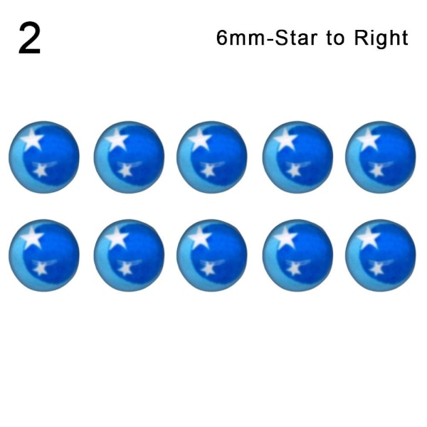 10 st/5 par Eyes Crafts Eyes Puppet Crystal Eyes 6MM-STAR TO 6mm-Star to Right2