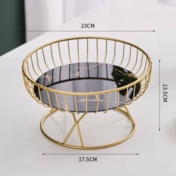 Fruktbrett Dim Sum-fat BLACK&GULD M Black&Gold M