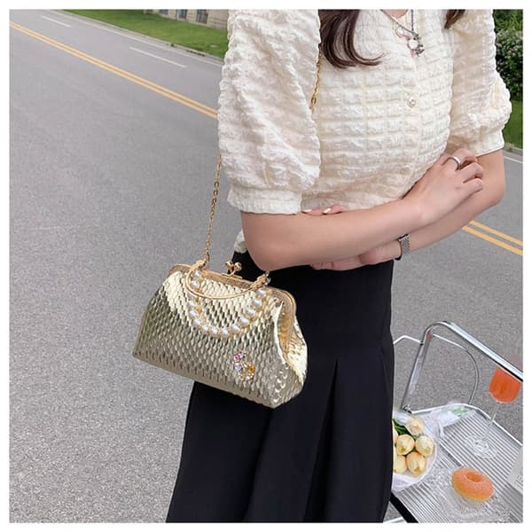 Skuldertasker Aften Clutch SØLV silver