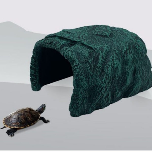 Akvarium Decor Hideout Huler Stone Cave Shelter Skjuler Skildpadde