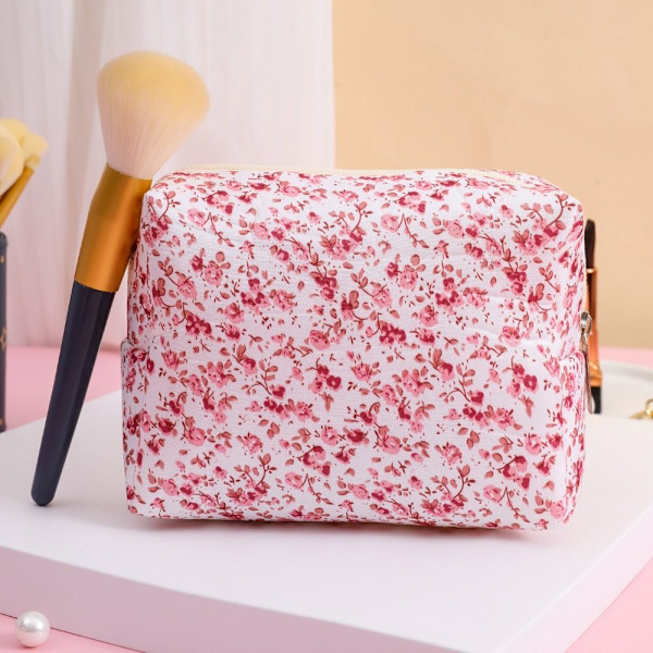 Puffy quiltet makeuptaske Stor rejsekosmetiktaske 04 04 04