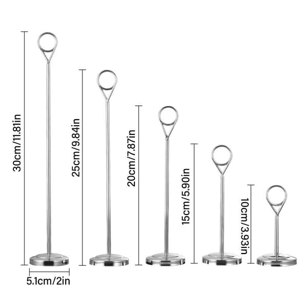 Fotoklips Noteklemme SØLV 30CM 30CM Silver 30cm-30cm