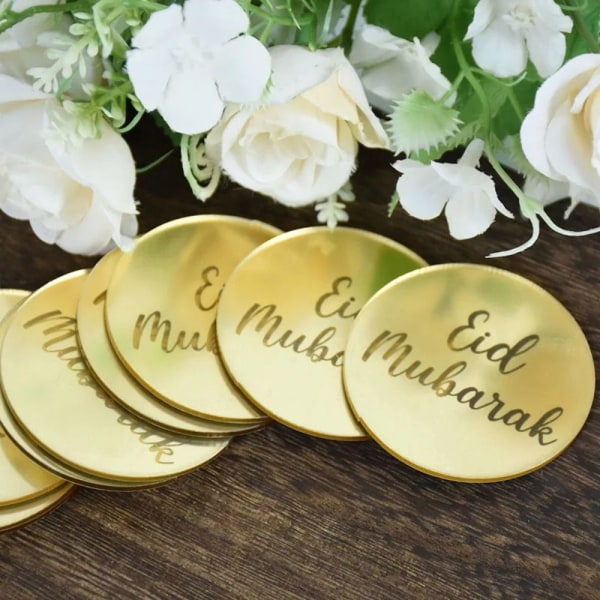 10st Cake Topper Cupcake Toppers GULD Gold