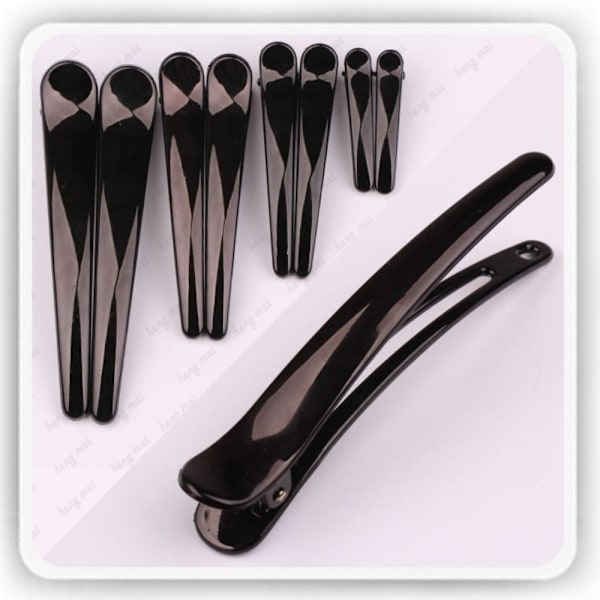 12 kpl Parturi-kampaamon hiusneulat, yksipiikkiset hiusklipsit 4.9cmbright black