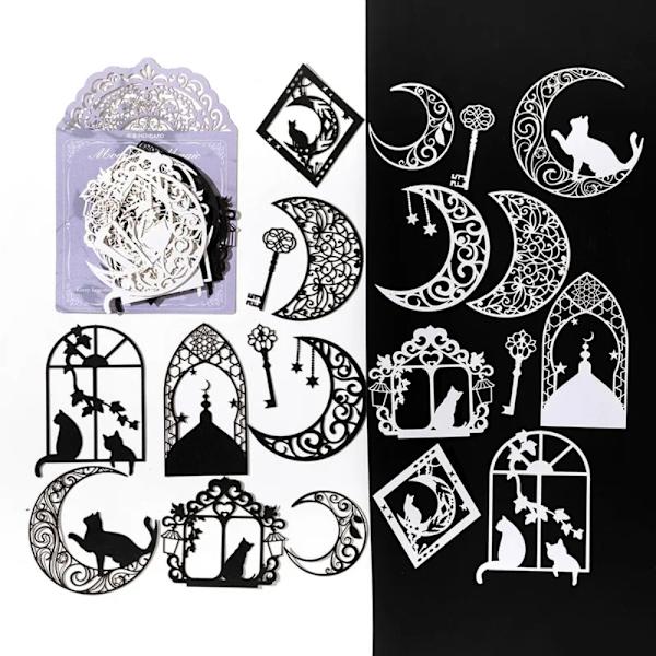 Butterfly Cat koristemateriaali paperi ontto pitsi tausta 06