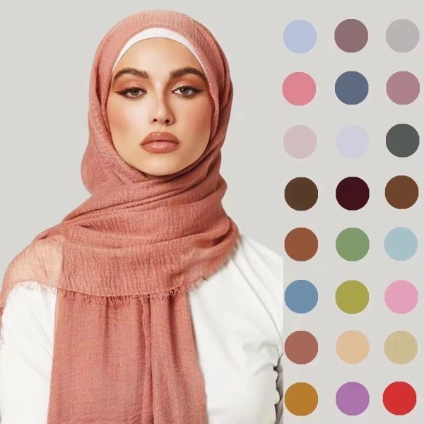 Sjal Wrap Tørklæde Muslim Hijab Sjaler BRUN Brown