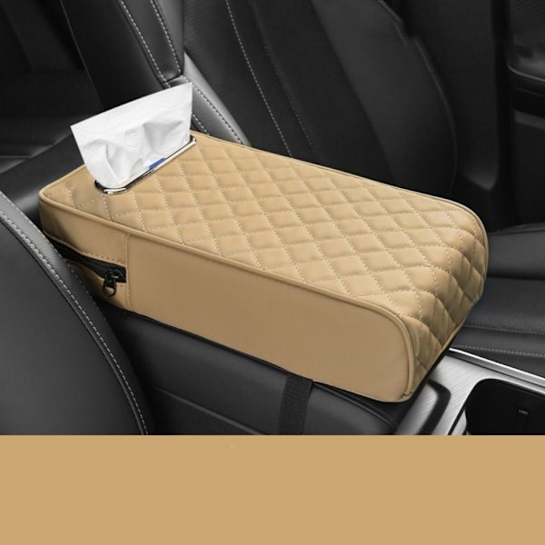 Bil Cover Armstöd Höjd Pad BEIGE Beige