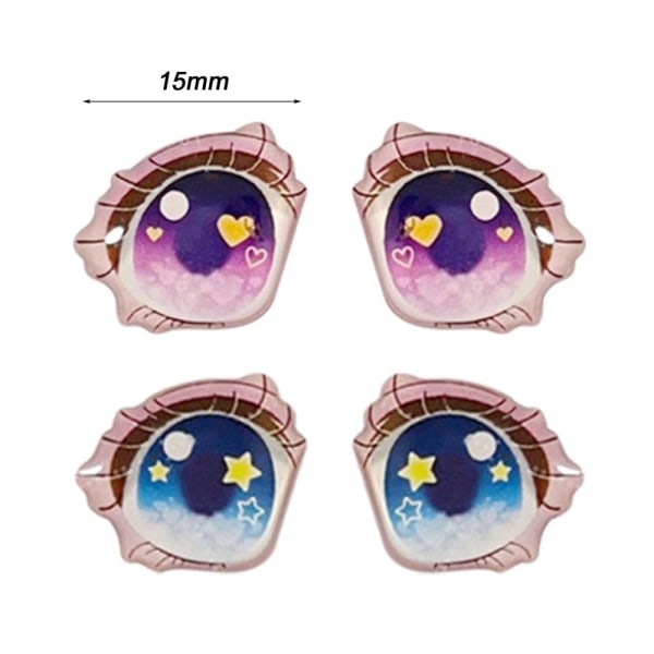 Cartoon Eyes Stickers Anime figur dukke 15MM-BLÅ 15MM-BLÅ 15mm-Blue