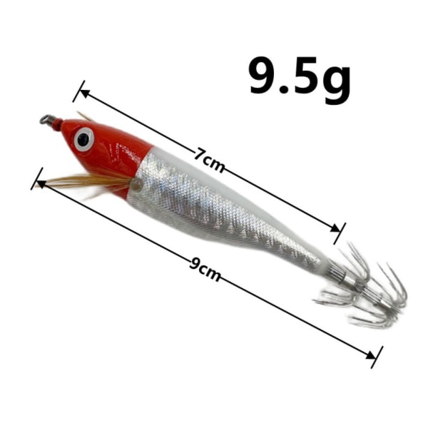 Trærejer lokker blækspruttekrog A-9CM-10G A-9CM-10G A-9cm-10g