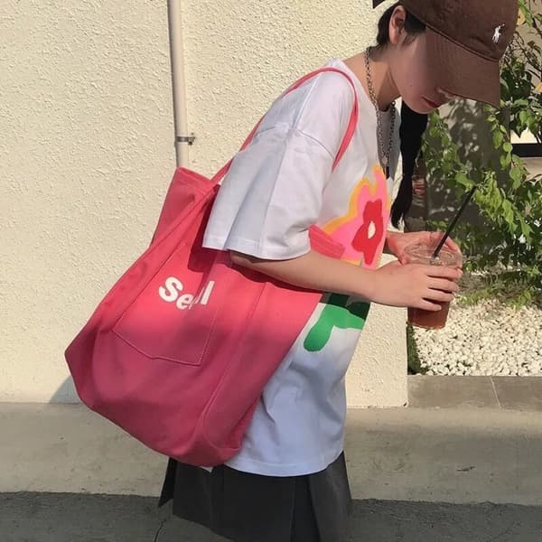 Lærreds Indkøbstaske SORT Black