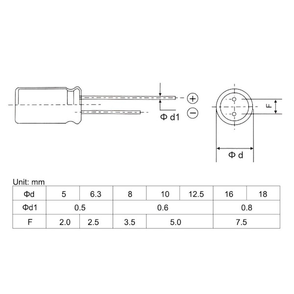 1000uF 16V kondensator Elektrolytiske kondensatorer 25PCS 25PCS 25pcs