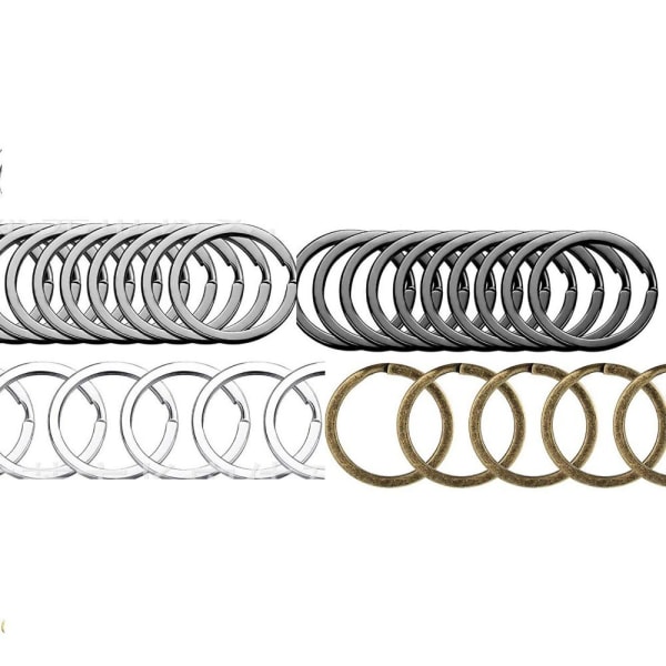 Metal O-ringe Svejsede Loops Runde Runde Nøglebåndsspænde