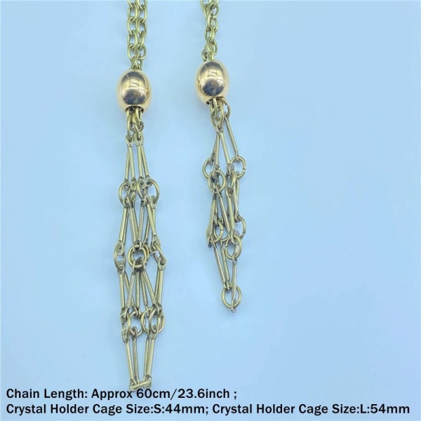 Crystal Holder Cage Halsband Crystal Net Metal Halsband BRONZE S Bronze S