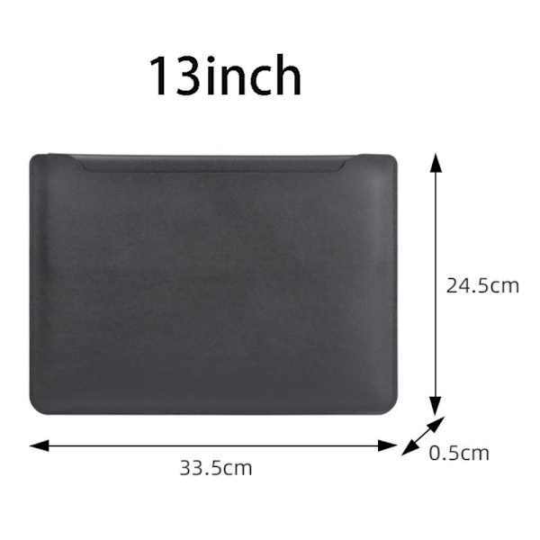 Laptop Sleeve Taske Notebook Cover SORT 13INCH black 13inch