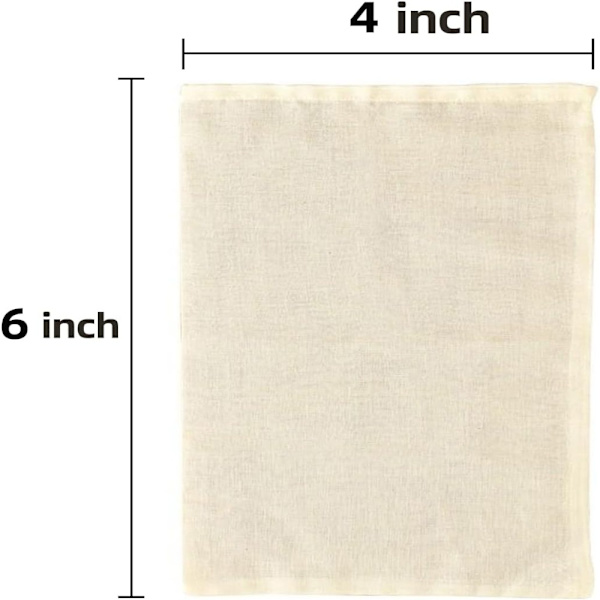 50 Stk Krydderposer Muslinposer Krydderoppbevaring White 50 Pcs-50 Pcs