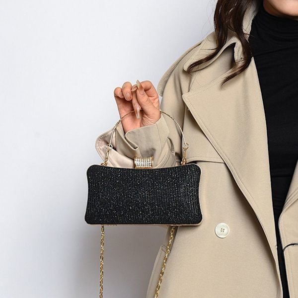 Evening Bag Chain Axelväskor GULD gold