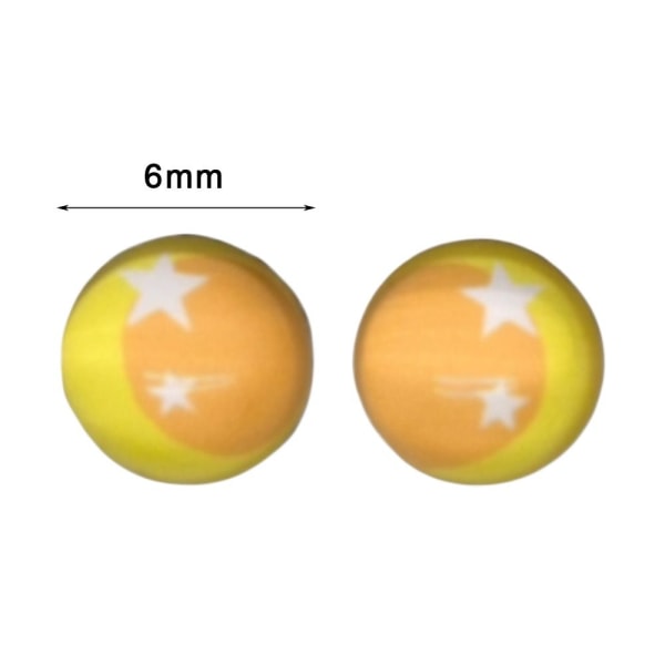 10 stk/5 par Eyes Crafts Eyes Puppet Crystal Eyes 6MM-STAR TO 6mm-Star to left3