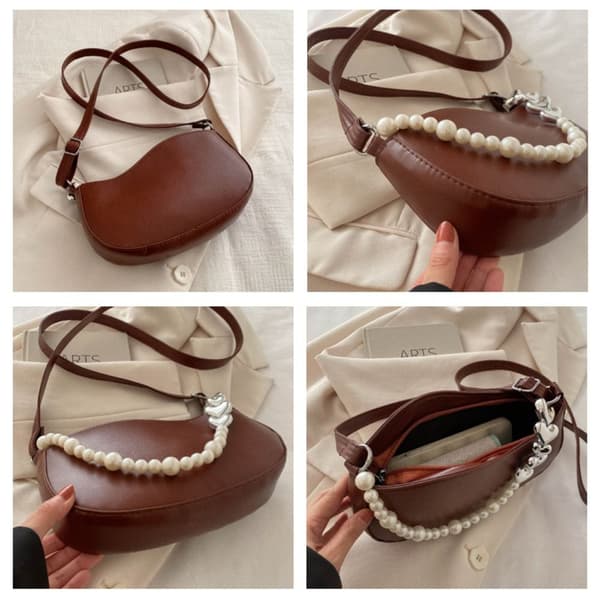 Skulderveske Crossbody-veske KAFFE coffee