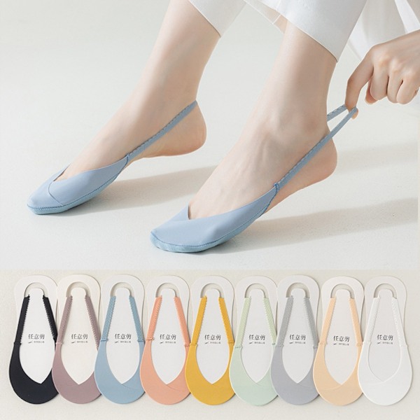 1 par Båtsockor Osynliga strumpor LJUSGRÅ light grey