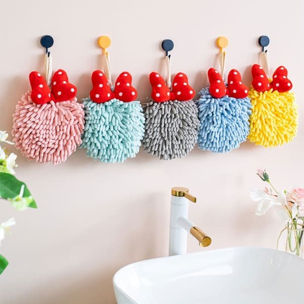 Chenille Håndkle for Barn BLÅ blue