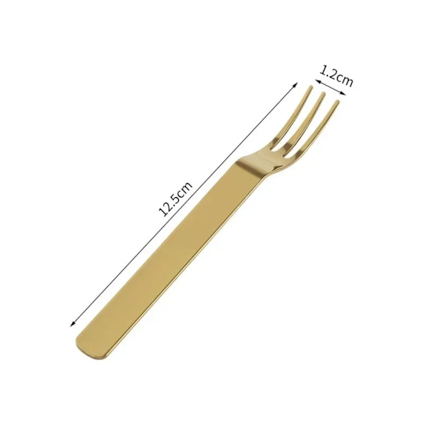 6 kpl Fruit Fork Kahvi- set SILVER Silver