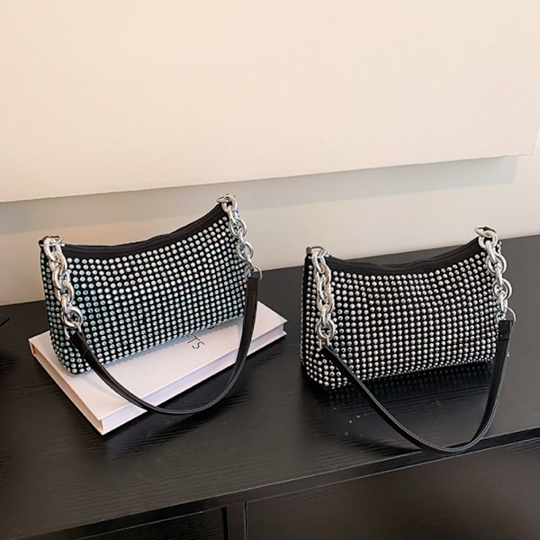 Yhden olkapään kainalolaukku Sequin Water Diamond Pieni laukku 3 3 3