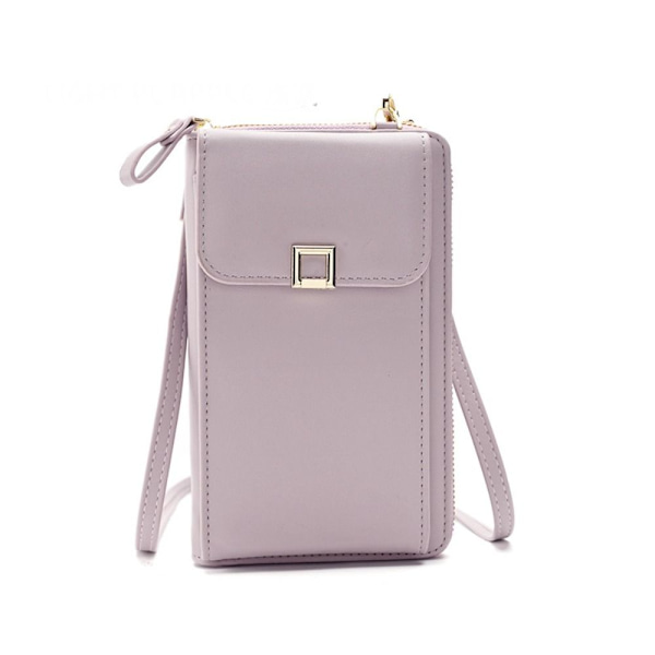 Kvinner Crossbody Bag Glidelås Telefonveske LILLA purple