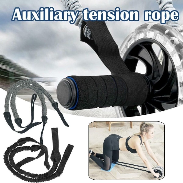 Auxiliary Tension Rope Ab Roller Pull Rope GRÅ Gray