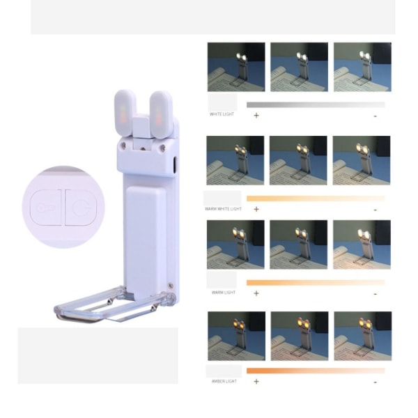 Bogclipslys Læselampe 02-WHITE 02-WHITE 02-White