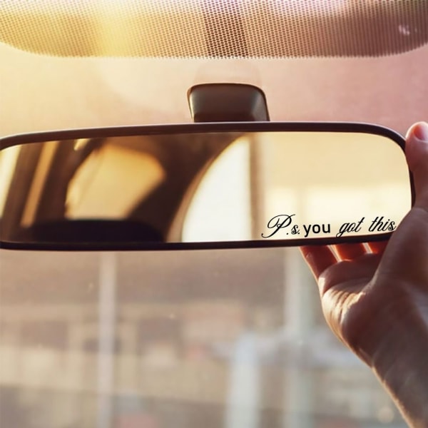 3kpl/ set Rearview Mirror Decal Autopeilitarrat HELLO hello beautiful