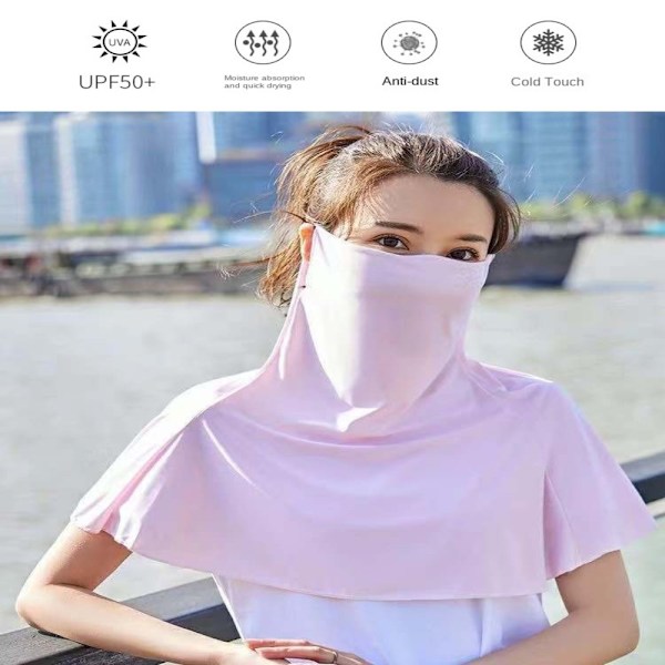 lce Silk Bandana Cool Ansigtstørklæde HVID White