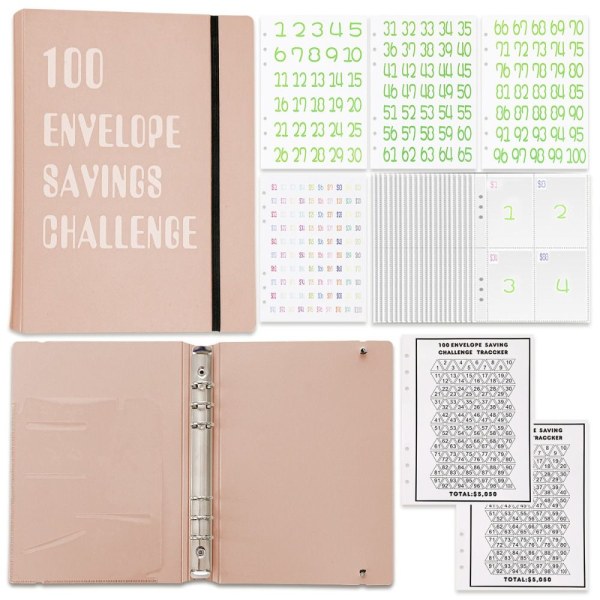 Pärm Budgetplanering Notebook Ekonomiplan Kuvert BLÅT 2 blue 2-2