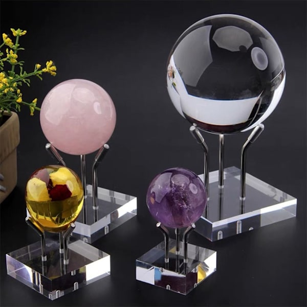 Krystalkuglebase Krystalkugleholder SILVER M Silver M