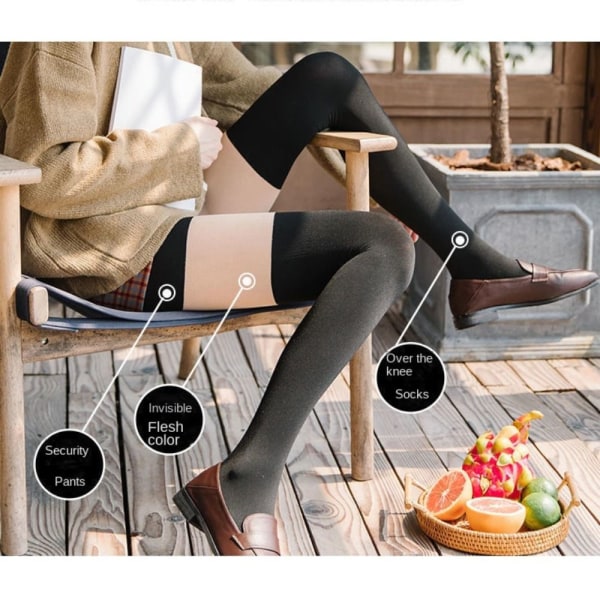 Polvisukat korkeat tyyliset sukat lämpimät sukkahousut OHUT FLEECE POLVEN  YLI Thin Fleece Over-the-Knee 2c7a | Thin Fleece | Over-the-Knee | Fyndiq