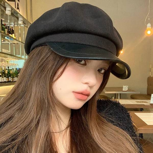 Kvinder Baret Uld Baret Cap KAFFE Coffee