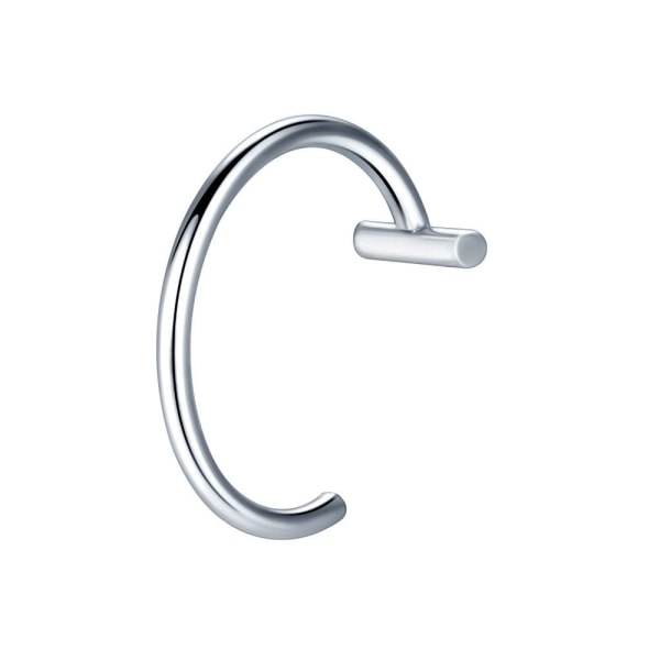 1kpl Fake Nose Ring Hoop Septum Rings 03#-HOPEA 03#-Silver