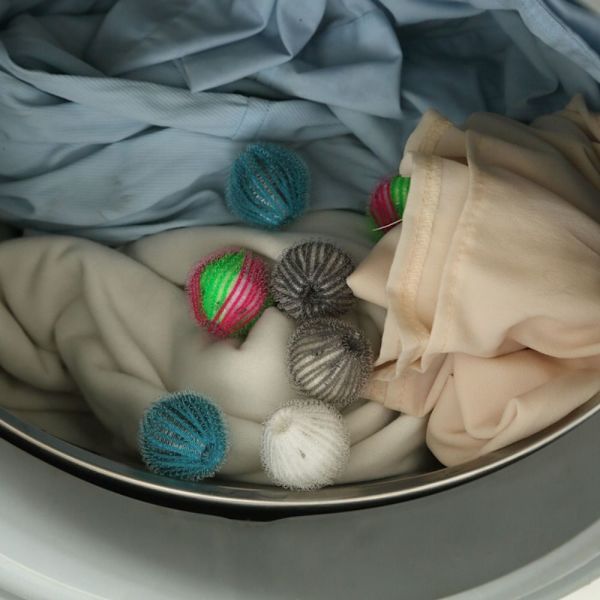 Nylon Magic Laundry Ball Hårfjerner SVART SVART Black