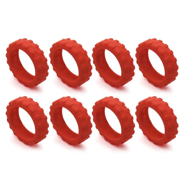 8ST/ Set Resebagage Caster Skor Resväska Hjul Skydd Red 8Pcs-8Pcs