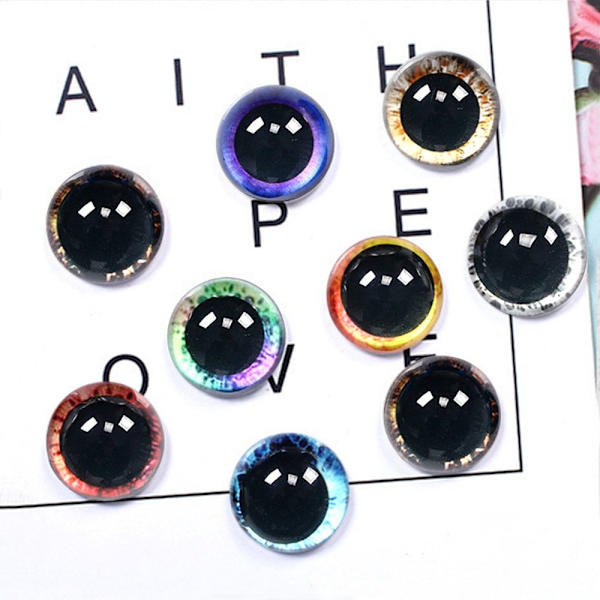 20 st/10 par Eyes Crafts Eyes Puppet Crystal Eyes 12MM-FÄRG 12mm-color random