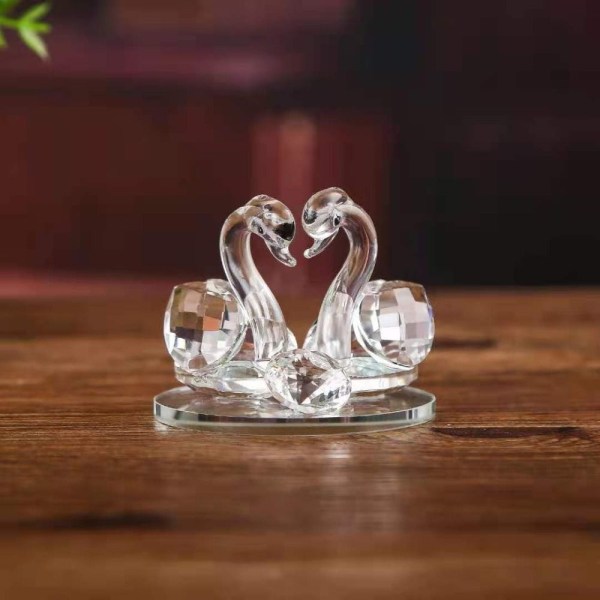 Crystal Swan Ornament Home Decoration and Accessories B B B