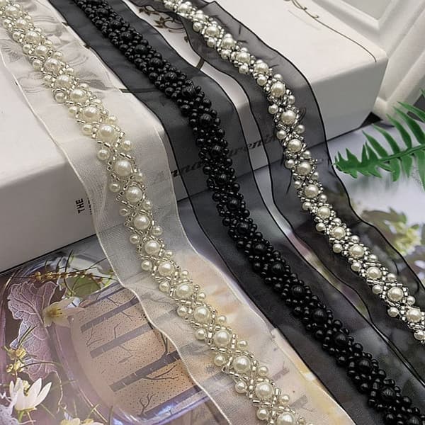 1 Yard Perle Braid Blondebånd Blondekant D D D