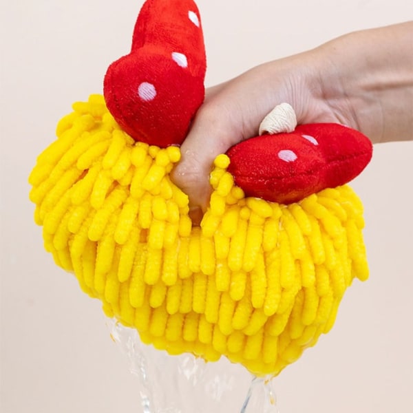 Chenille Håndklæde Børne Lommetørklæder GUL yellow