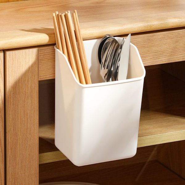 Laatikon kaapin ovet Riippuva kori Kaapin oven säilytyslaatikko White C-C